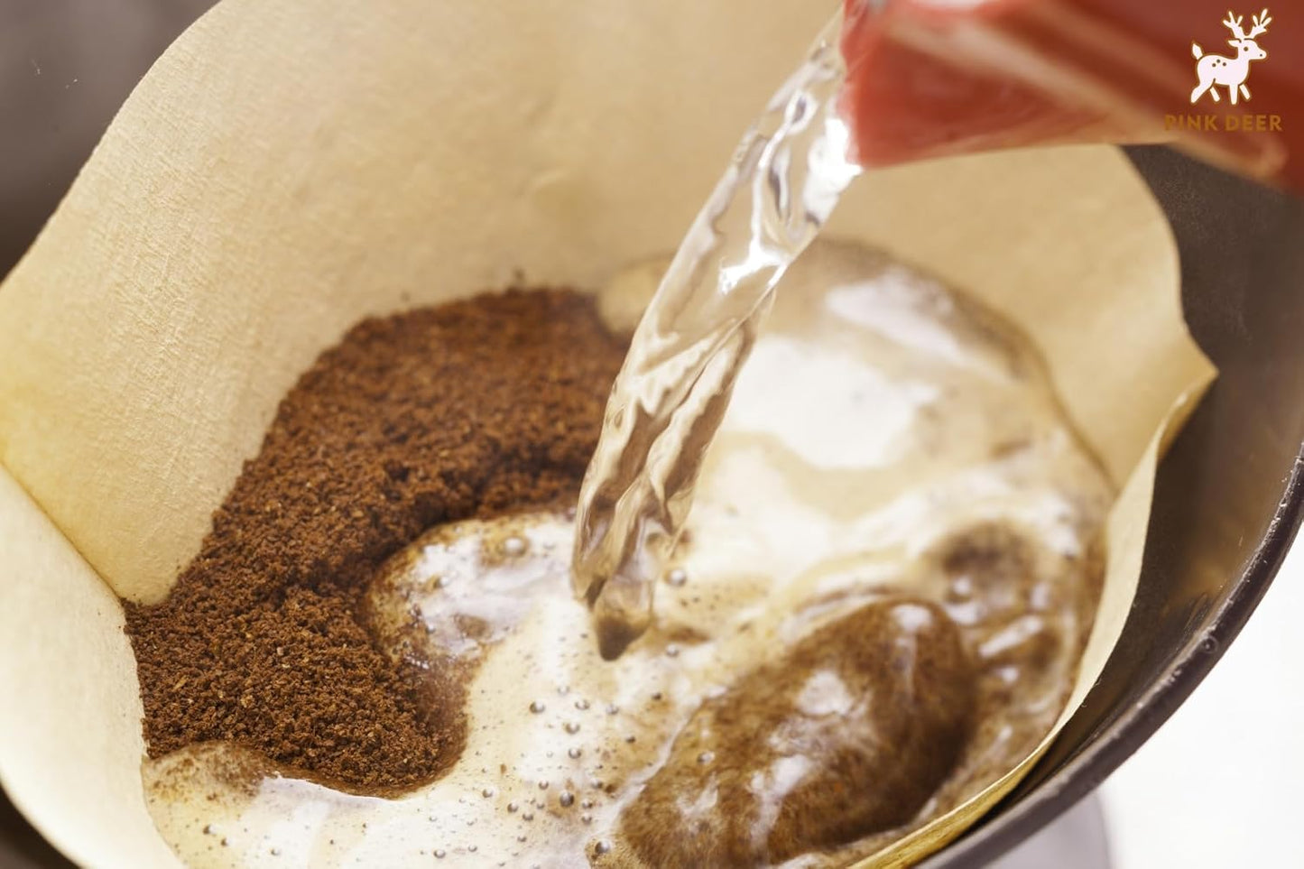 100 Count #4 Cone Coffee Filters 8-12 Cup, Natural Unbleached Paper, for Pour Over and Drip Coffee Maker