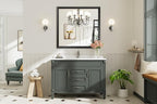 Briivue 40x38 Inch Black Bathroom Mirror - Image 9