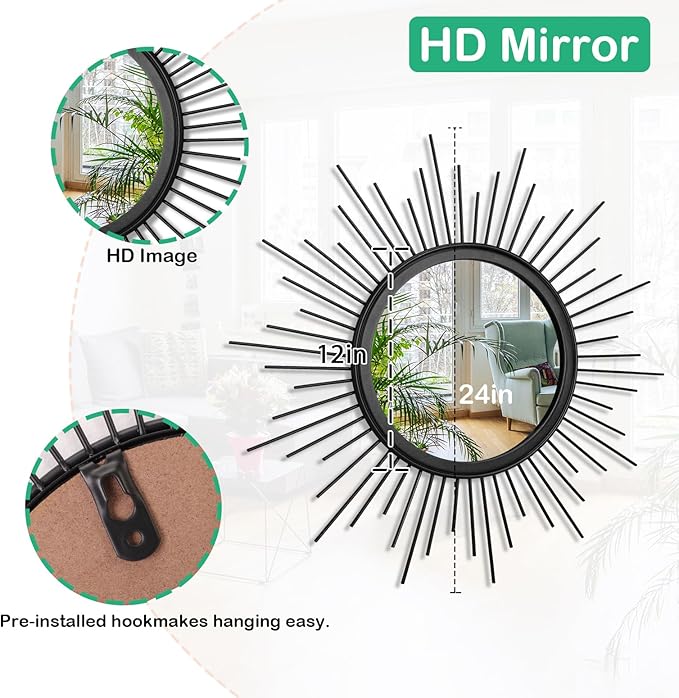 Sunburst Wall Mirror - Image 7