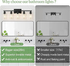 MOKATNG 5-Light Bathroom Light Fixtures, Vanity Light - Image 2