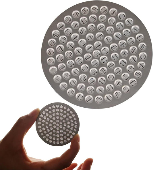 51mm Espresso Puck Screen, 0.8mm Thickness Stainless Steel Reusable Coffee Filter, Designed for Bottomless Portafilter Baskets, Enhances Espresso Extraction