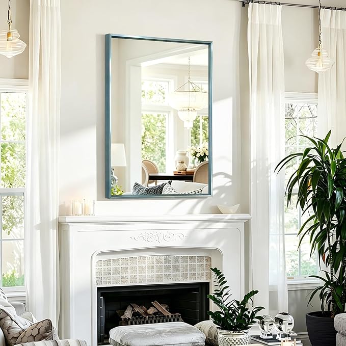 AAZZKANG Large Wall Mirror Decor Metal Framed Mirrors 26"x18" - Image 6