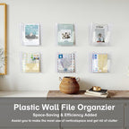 PAG 6-Pocket Clear Wall Mount File Organizer - Image 7