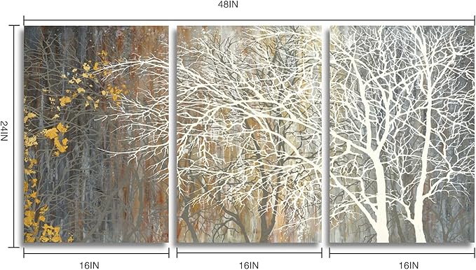 Yihui Arts Brown Canvas Wall Art - Image 2