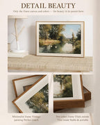 VIYYIEA Framed Wall Art for Living Room, Peaceful River Landscape Canvas Prints - Image 6