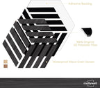 Mollywell Acoustic Panels, PVC Wood-Grain, 14x12 Inch Hexagon Carved Sound - Image 3
