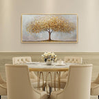 Large Framed Tree of Life Gold Wall Art, Large Canvas Prints Paintings Artwork - Image 5