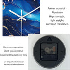Glass Wall Clocks Battery Operated 14 Inch Modern Abstract Wall Clock - Image 7