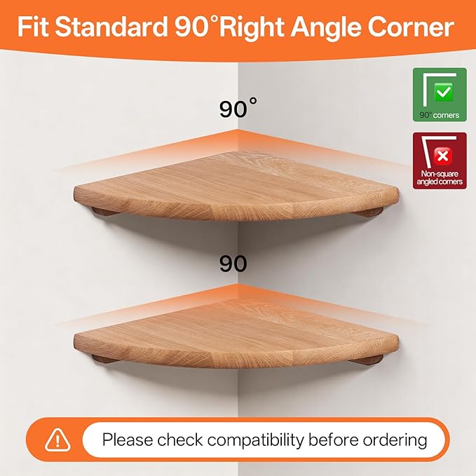 Gieanoo Floating Corner Shelves - Image 5