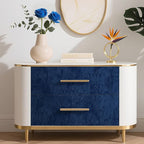 30" x 160" Large Self Adhesive Velvet Wallpaper Blue Flocking Liner Blue Felt - Image 5
