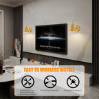Powfloven Vintage Rechargeable Wall Sconces Set of 2, Wireless Gooseneck Indoor - Image 7