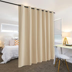 RYB HOME Wall Divider Curtain for Living Room, Noise Reduction Privacy Curtain - Image 3