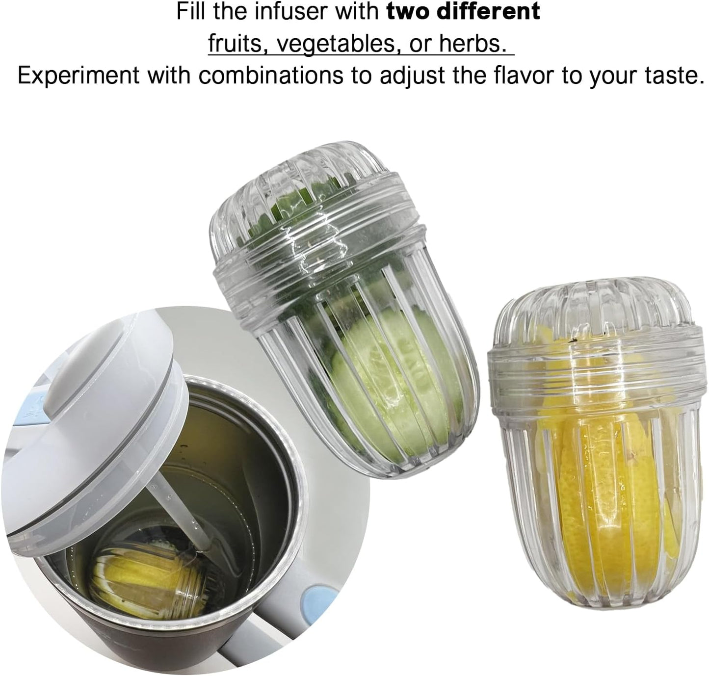 2PCS Fruit Infuser,Tea infuser for Wide Mouth Bottles.,Compatible with Stanley,Hydro Flask, Iron Flask, Takeya, ThermoFlask and similar