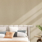 TANONE Khaki Contact Paper Peel and Stick, Grasscloth Beige Wallpaper Self - Image 3