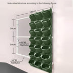Self Watering Wall Mounted Vertical Planter, 36 Pots Wall Planter Indoor - Image 9