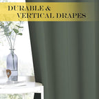 NICETOWN Blackout Doorway Curtain Drape 72 inch Length - Image 5
