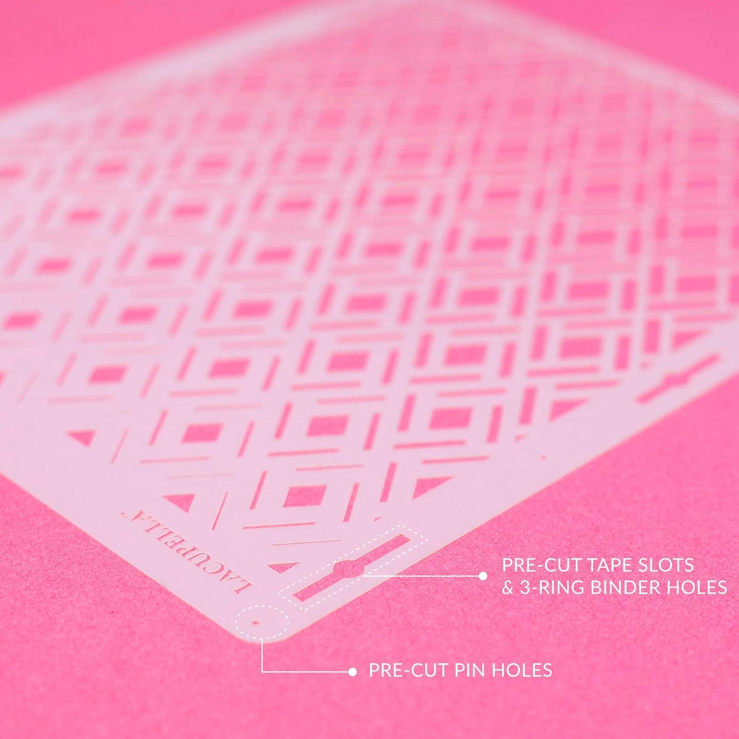 Rose Cake Stencil - Seamless Delicate Pattern for Decorating Tall Double Barrel Cake to Use with Buttercream, Royal Icing, Ganache, Paint, Airbrush (ROSA)