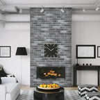 100 Whitewash Grey Faux Brick Wall Tiles, 3D Thin Brick Veneers - Image 4