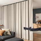 Room Divider Curtains Flexible Ceiling Tracks set Curtain track Ceiling Mount by Hoeflife