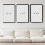 Large Framed Green and White Abstract Wall Art - Image 3