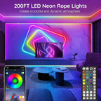 AILBTON 200Ft Neon Rope Lights, Flexible Led Rope Lights Control - Image 2