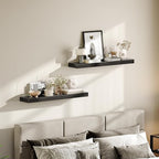 HOOBRO Floating Shelves for Wall, Wall Mounted Shelf Set of 2, 31.5" Hanging - Image 8