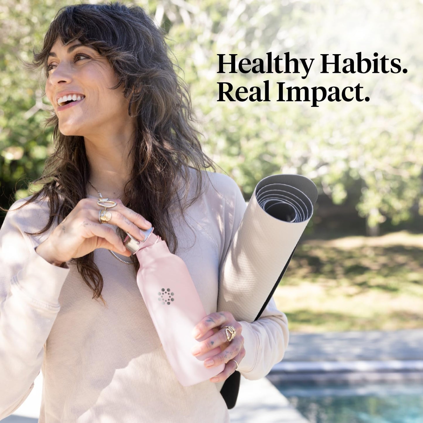 Lifefactory 24-Ounce Stainless Steel Vacuum-Insulated Sport Bottle, Desert Rose