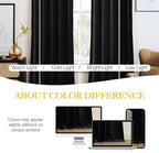 NICETOWN 102 inch Black Velvet Curtains - Image 5