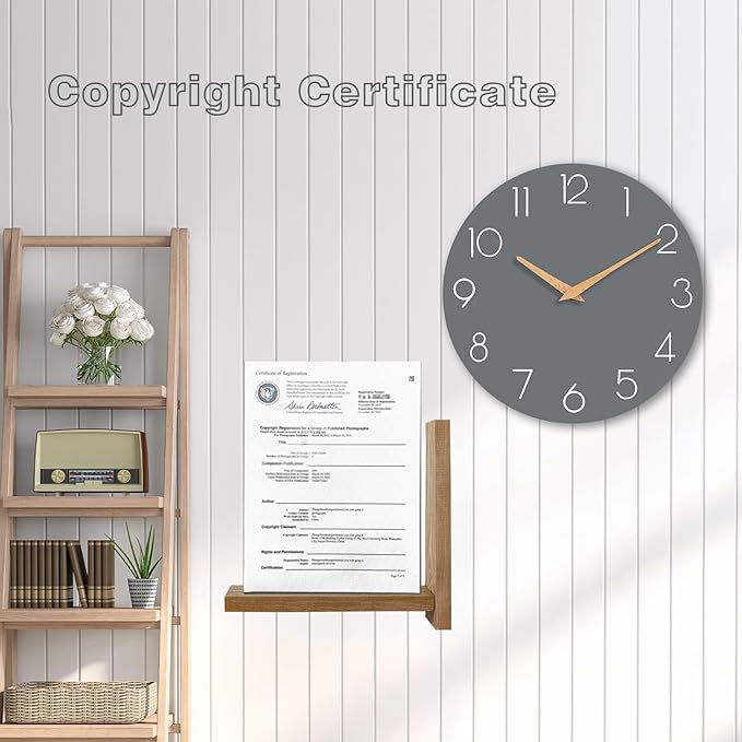cicininc Wall Clock, Decorative Battery Operated Wall Clocks - Image 6