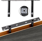 Fixwal 15.8in Floating Shelves, Rustic Wood Finish Wall Shelves Set of 4 - Image 4