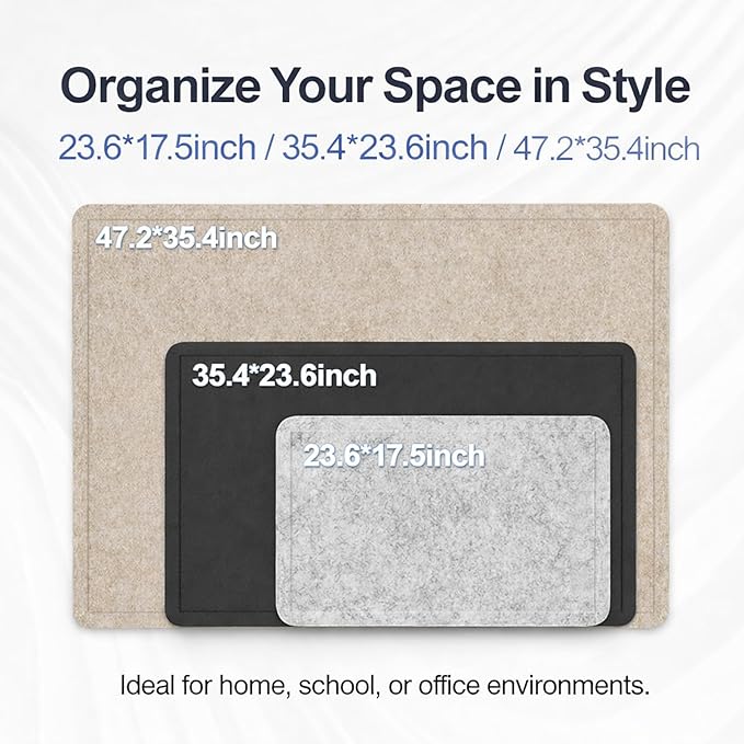 Large Felt Bulletin Board for Wall, Soft Felt Cork Board for Office, Home - Image 6