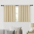 RYB HOME Short Blackout Curtains 36 inches, Solid Heavy Duty Small Window by RYBHOME