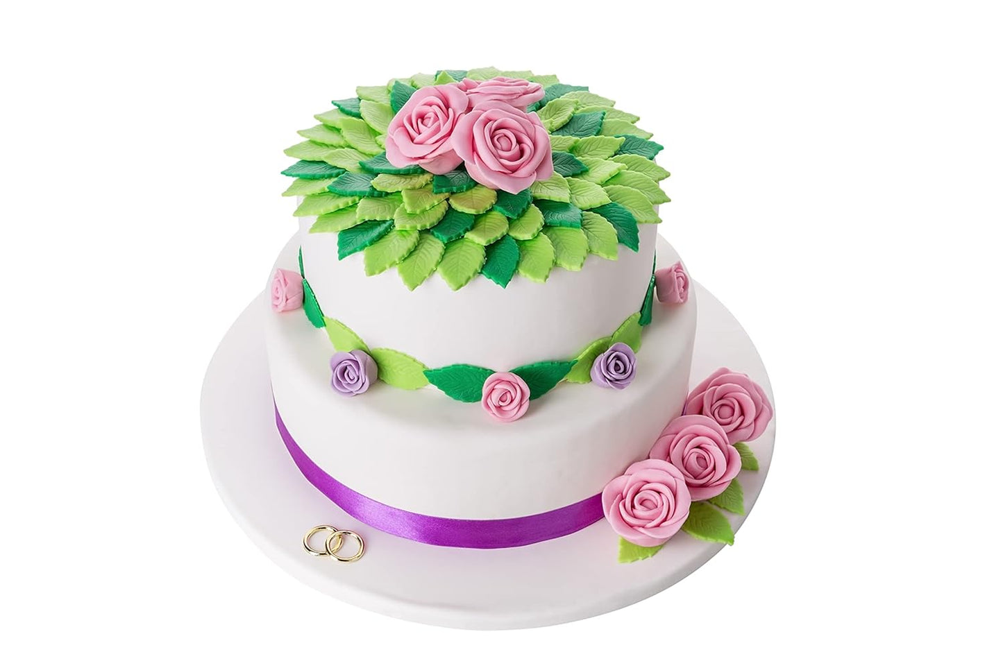 Bakerpan Premium Rolled White Fondant for Cake Decorating - 1 Pound, Vanilla Flavor