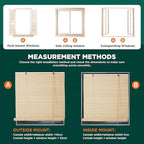 Bamboo Blinds for Interior Windows Easy to Install Bamboo Shades for Indoor - Image 7