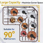 YASONIC Shower Caddy Corner, No Drilling Shower Organizer Corner - Image 3