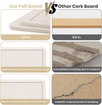 Large Bulletin Board, 48 X 36 inches Felt Board Notice Pin Board, Self-Adhesive - Image 5