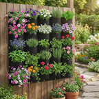 WFIST Vertical Hanging Planter Bag, Breathable Felt Wall Garden Planter - Image 4