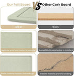 Bulletin Board - 35 x 17.5 inches Decorative Felt Pin Board - Cork Board - Image 7