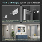60x28 LED Bathroom Mirror with Lights, Backlit and Front Lit Anti-Fog Lighted - Image 9