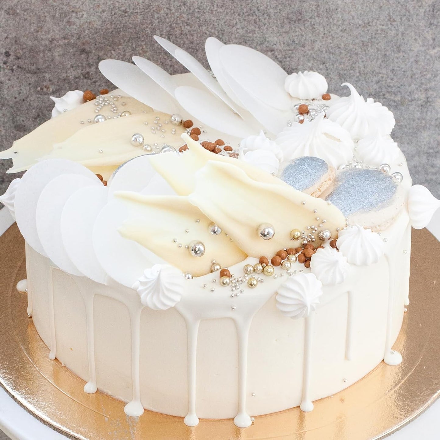 Twisweet Edible Pearl Sprinkles for Cake Decorating 12oz, Gold Silver White and Black Pearls Mix Sugar Sprinkles for Baking, Cake Topper Ice Cream Cupcake Cookie Dessert Decorations Birthday Wedding Valentines Christmas Supplies