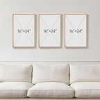 Framed Earth Tone Boho Abstract Wall Art Bedroom, 3 Piece Neutral Modern - Image 3