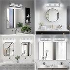 IZORRO LED Modern Bathroom Lights Fixtures, Chrome Acrylic Wall Lighting - Image 8