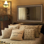 Black&Gold Framed Rectangle Bathroom Mirrors - Image 2