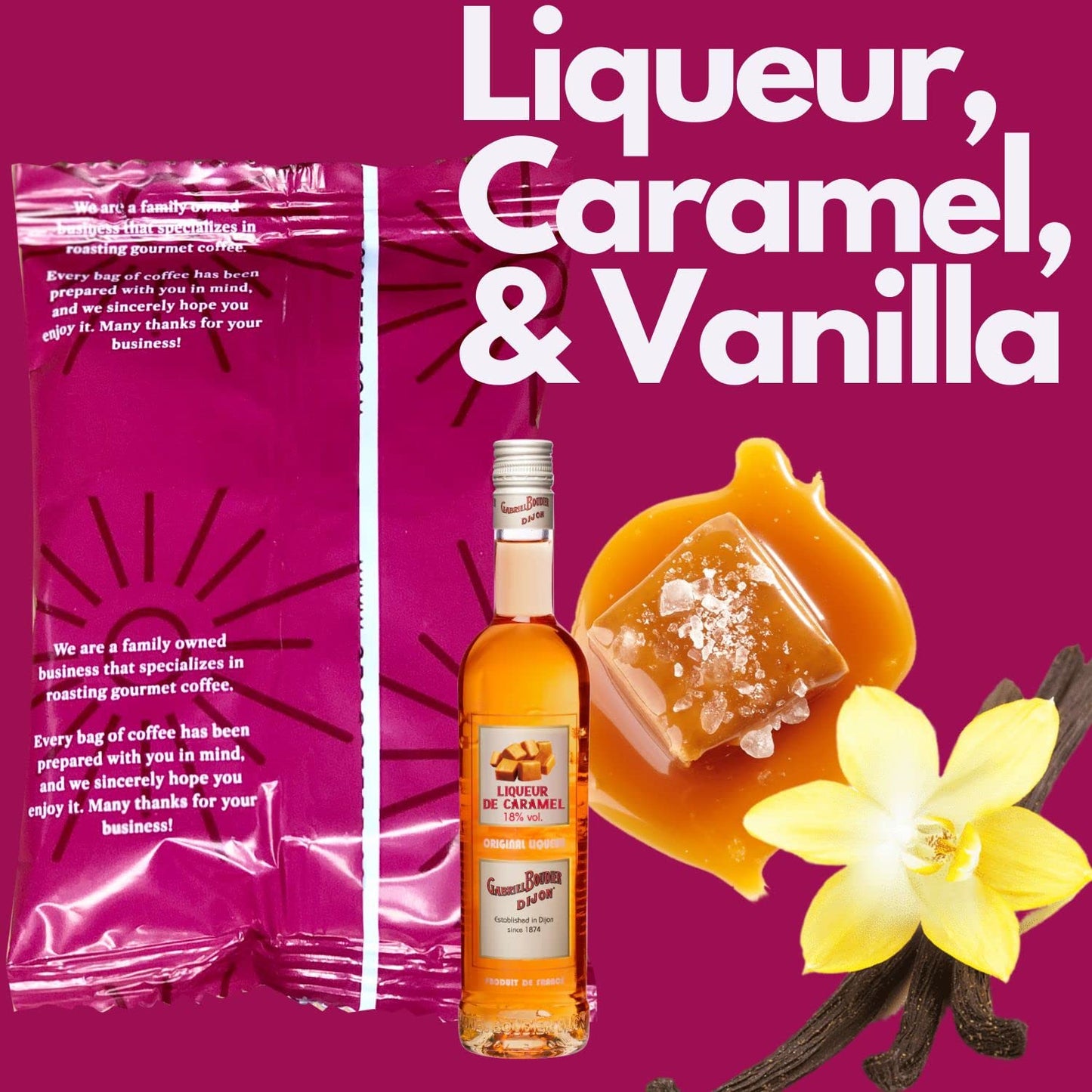 Sarasota Coffee Ground Packets | Gourmet Flavored Medium Roast Bulk Coffee Packs | Jamaican Me Crazy | Low Acid Mold Free Singles Individual Pouches for 12 Cup Coffee Maker | 2 Ounce Bags, 36 Count