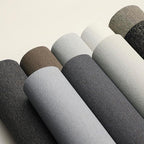 SHUFA Navy Blue Brown Cotton-Like Textured Grasscloth Wallpaper Matte Thick - Image 3