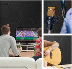 15 Pack Hexagon Self-Adhesive Sound Proof Foam Panels - Image 7