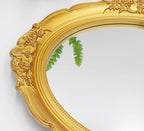 YCHMIR 14.8 x 13.1 inch Oval Wall Mirror Vintage Style Wall Mounted - Image 5
