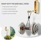 6PCS Foldable Wall Hooks, Zinc Alloy Flip Down Hooks, Retractable Wall Hooks - Image 4