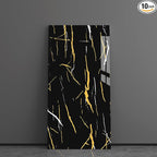 Haimin Wall Panels Peel and Stick 10 Pieces 23.6x11.8in Black Lightweight by HaiminHomeDecorWallpaper