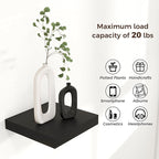 Square Floating Shelves for Wall 8"W x 8"D x 1.2"H, Small Engineered Wood Wall - Image 4